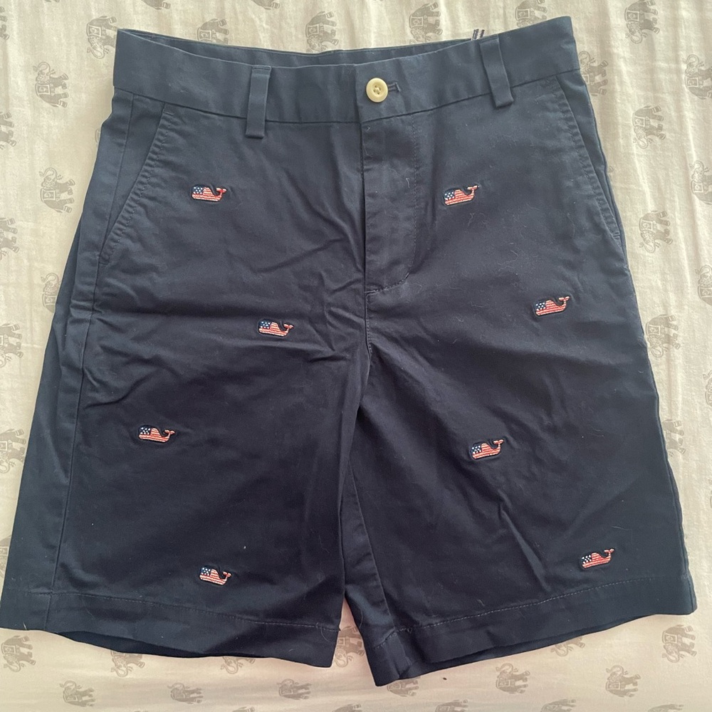Vineyard Vines Boy’s Navy Embroidered Shorts